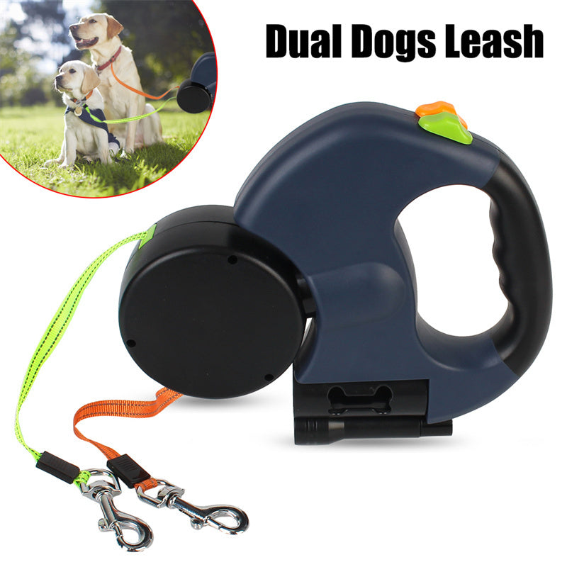 360 Swivel No Double Dog Walking Leash