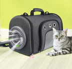 Pet Out Bag With Fan