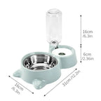 Pet Bowl Fountain Automatic Food Water