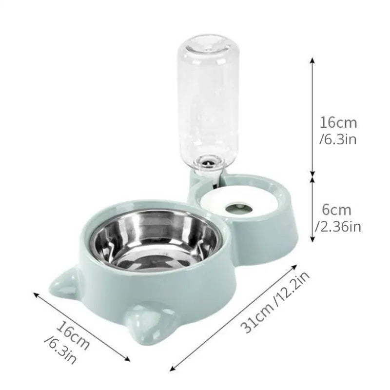 Pet Bowl Fountain Automatic Food Water