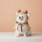 Christmas Pet Clothing Elk Cape Cloak