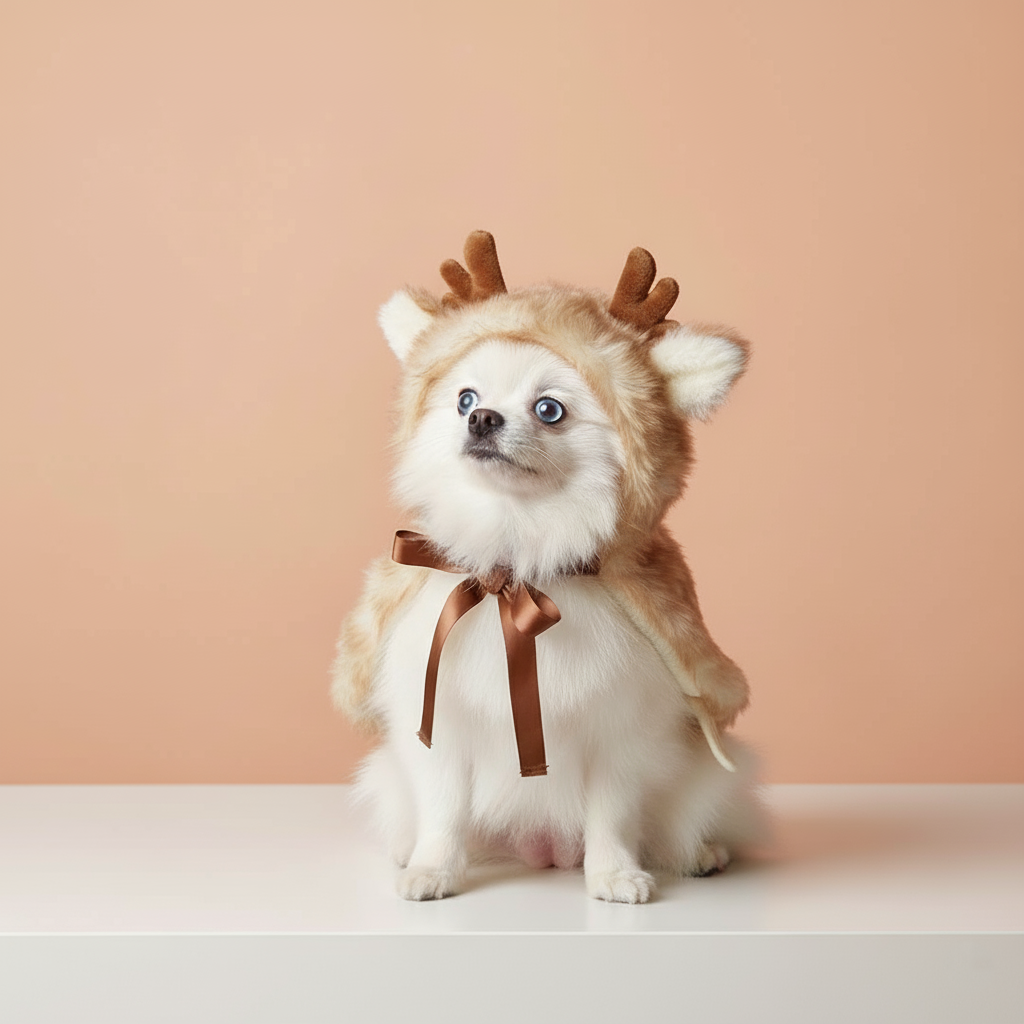 Christmas Pet Clothing Elk Cape Cloak
