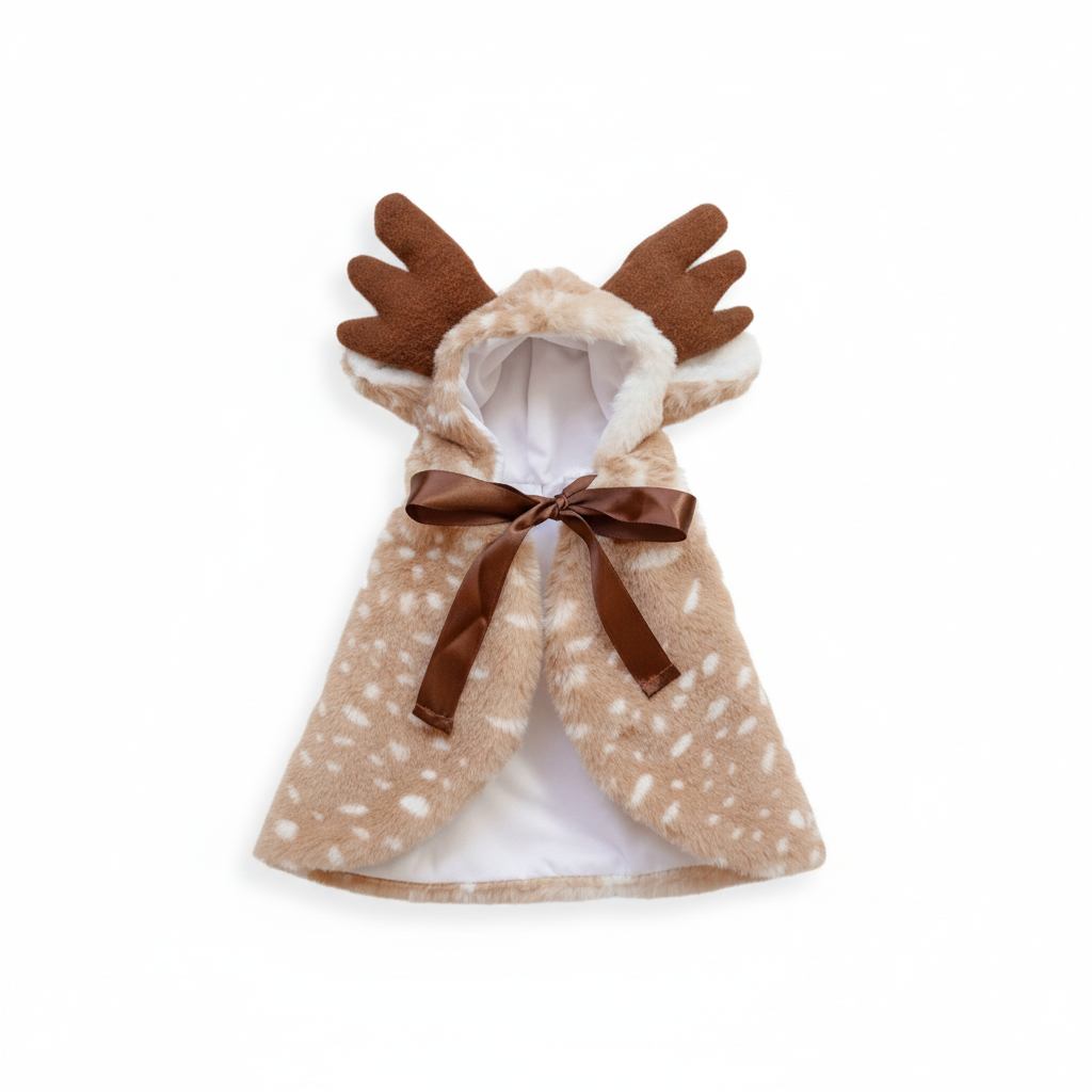 Christmas Pet Clothing Elk Cape Cloak